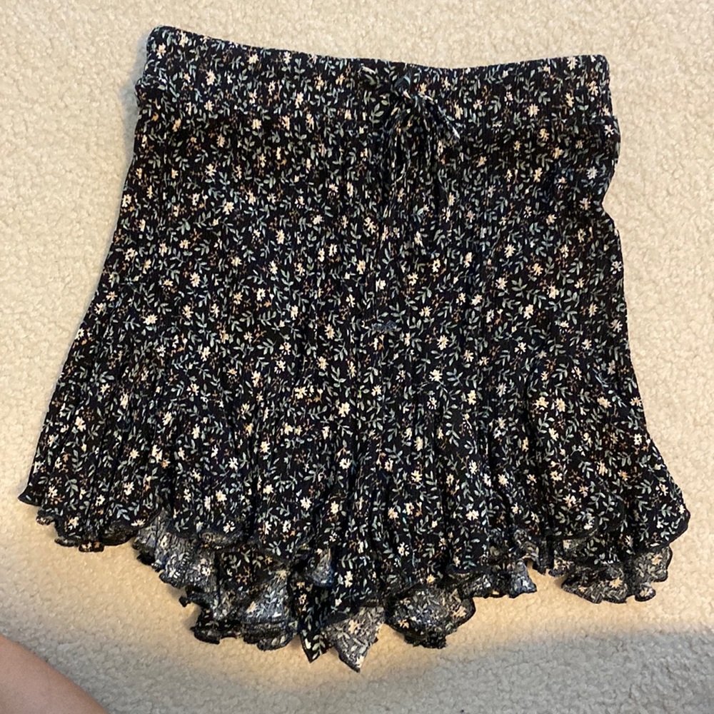 Women’s multi-colored dressy shorts in size small by Maple.